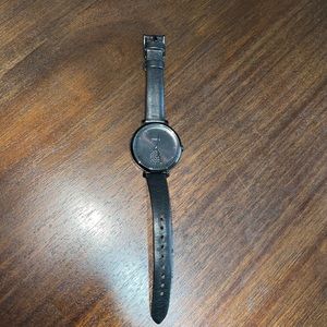 Fossil genuine leather watch all black